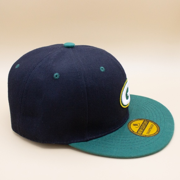 Green Bay New Century Adjustable Snap Back Tab Flat bill Hat Men's Size OSFM - Picture 3 of 6